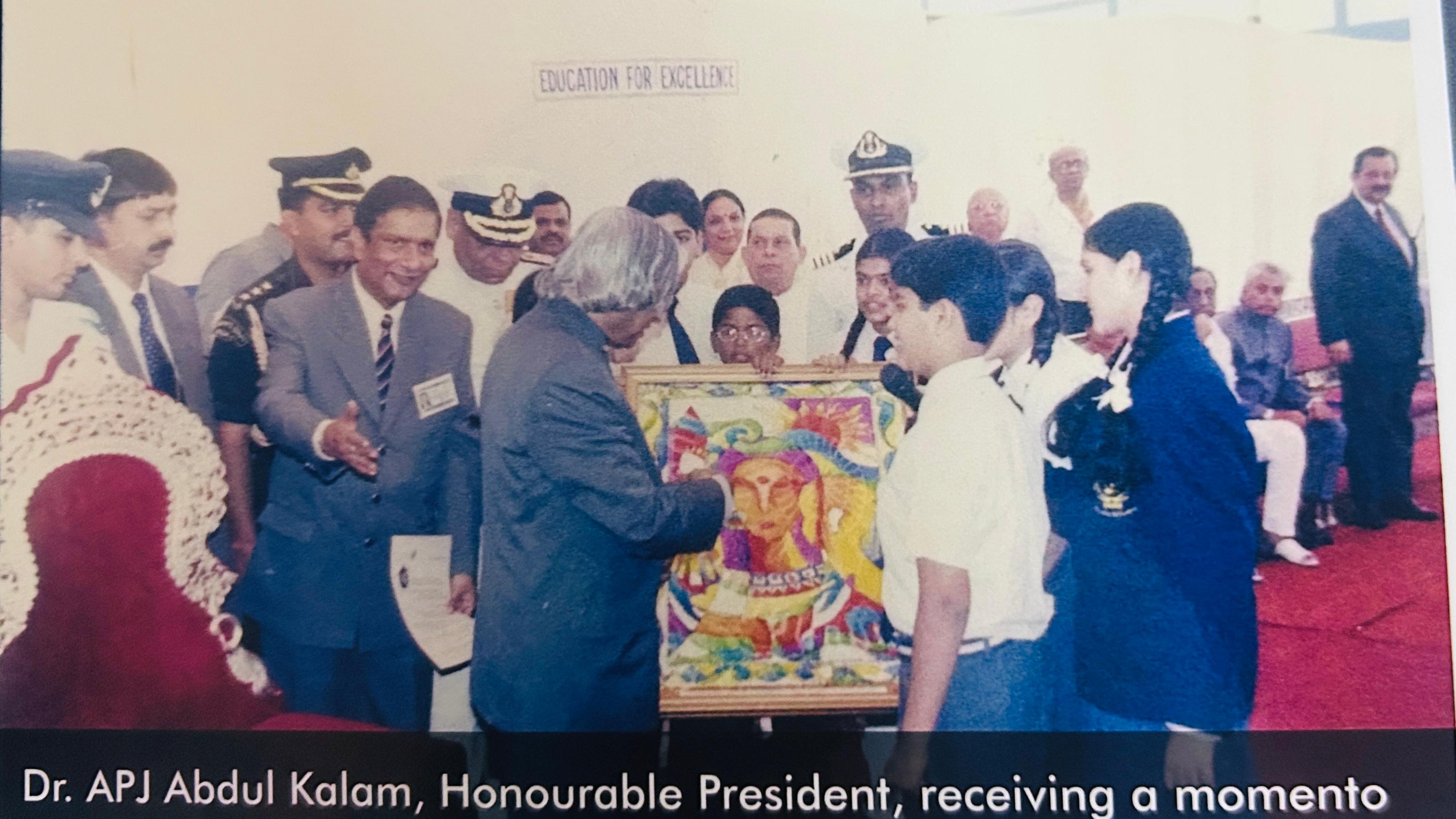President A P J Abdul Kalam with children